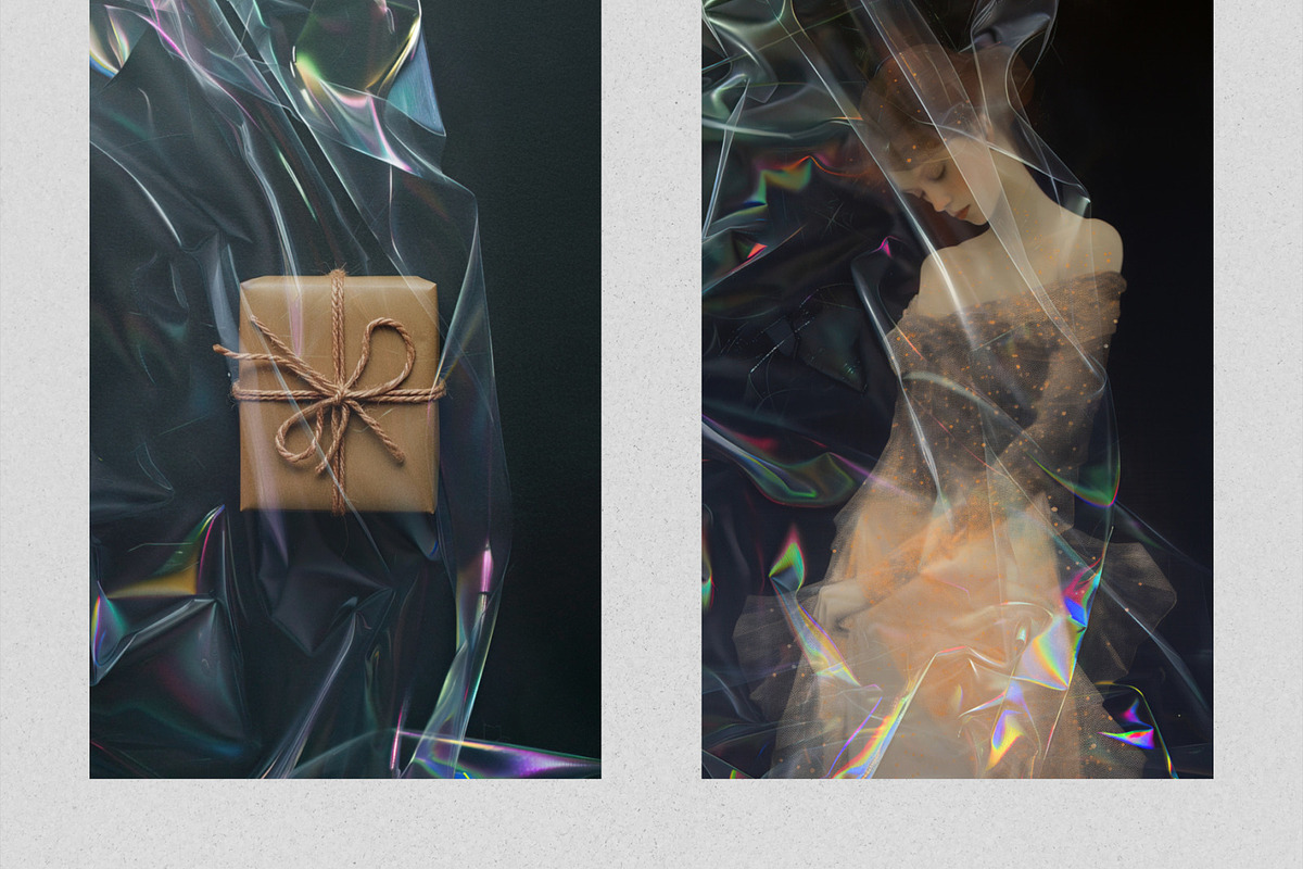 Iridescent Cellophane Photo Overlays, a Texture Graphic by PhotoSpirit (Photo 8 of 9)