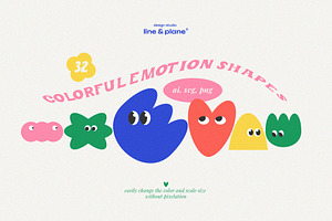 Shape Set - Cute Emotion 128 Pieces