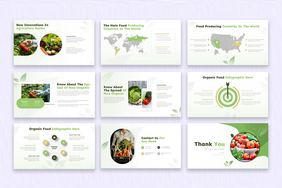 Organic Food Pitch Deck Presentation, a Presentation Template by SlideStack (Photo 5 of 5)