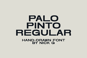 Palo Pinto Hand Drawn Font