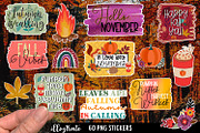 November Stickers for Cricut | Fall, an Illustration by illuztrate (Thumbnail 1 of 10)