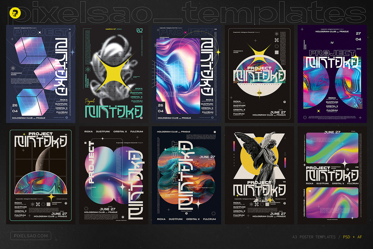 Mintaka – Poster Templates Bundle, a Poster Template by pixelsao (Photo 2 of 12)