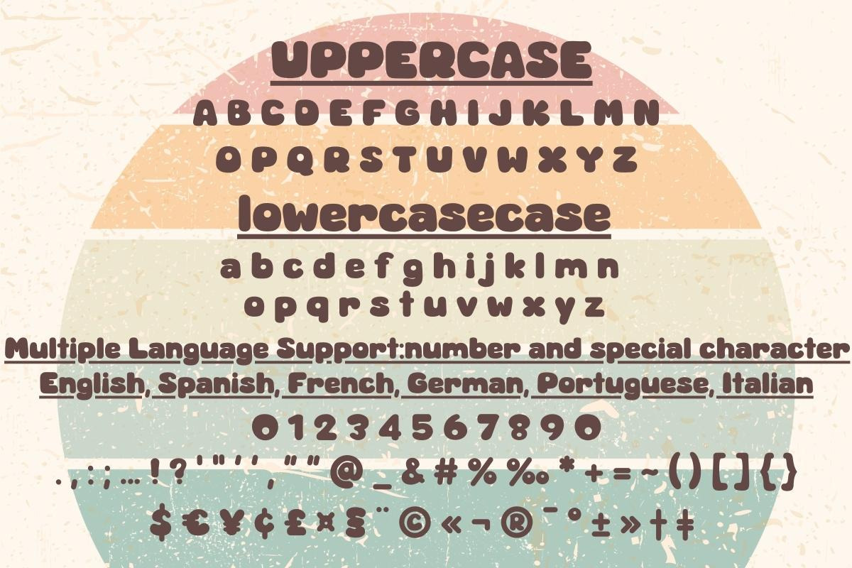 Retro Era Groovy, a Handwritten Font by Charmingbear59.design (Photo 5 of 5)