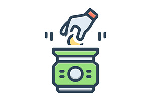Saving money color icon, a Duotone Icon by Creative priyanka