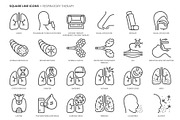 Square line icons, an Outline Icon by Howcolour (Thumbnail 5 of 85)