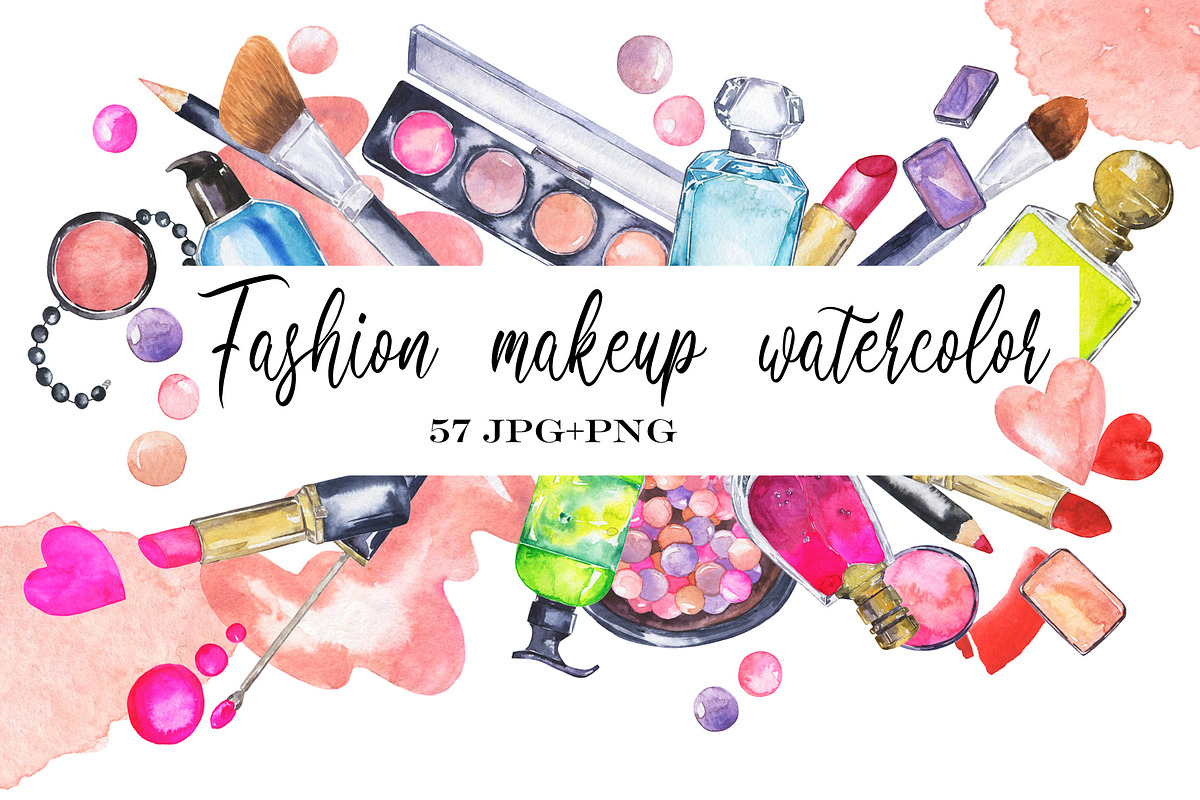Fashion makeup watercolor, an Illustration by Watercolor & sketches (Photo 1 of 5)