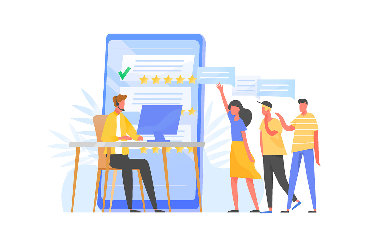 Customer support concept, a Technology Illustration by Good Studio (Photo 2 of 3)