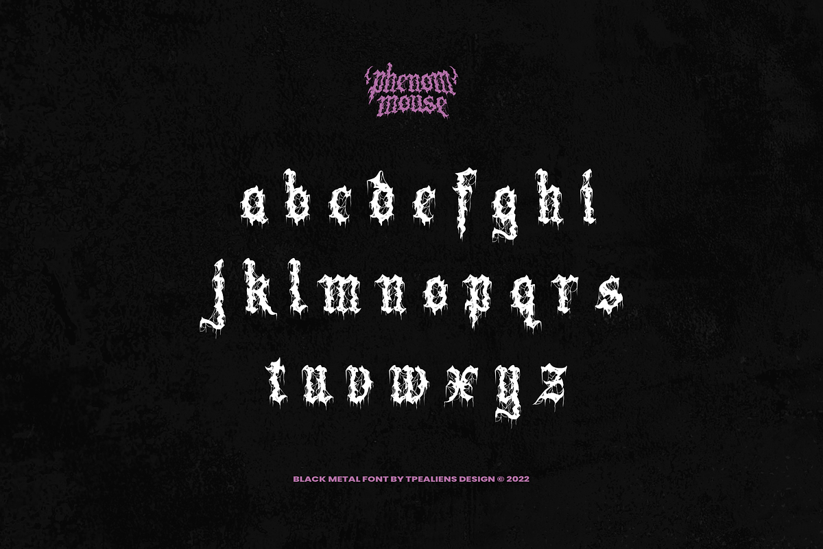 Phenom Mouse, a Blackletter Font by ilhamtaro (Photo 8 of 10)