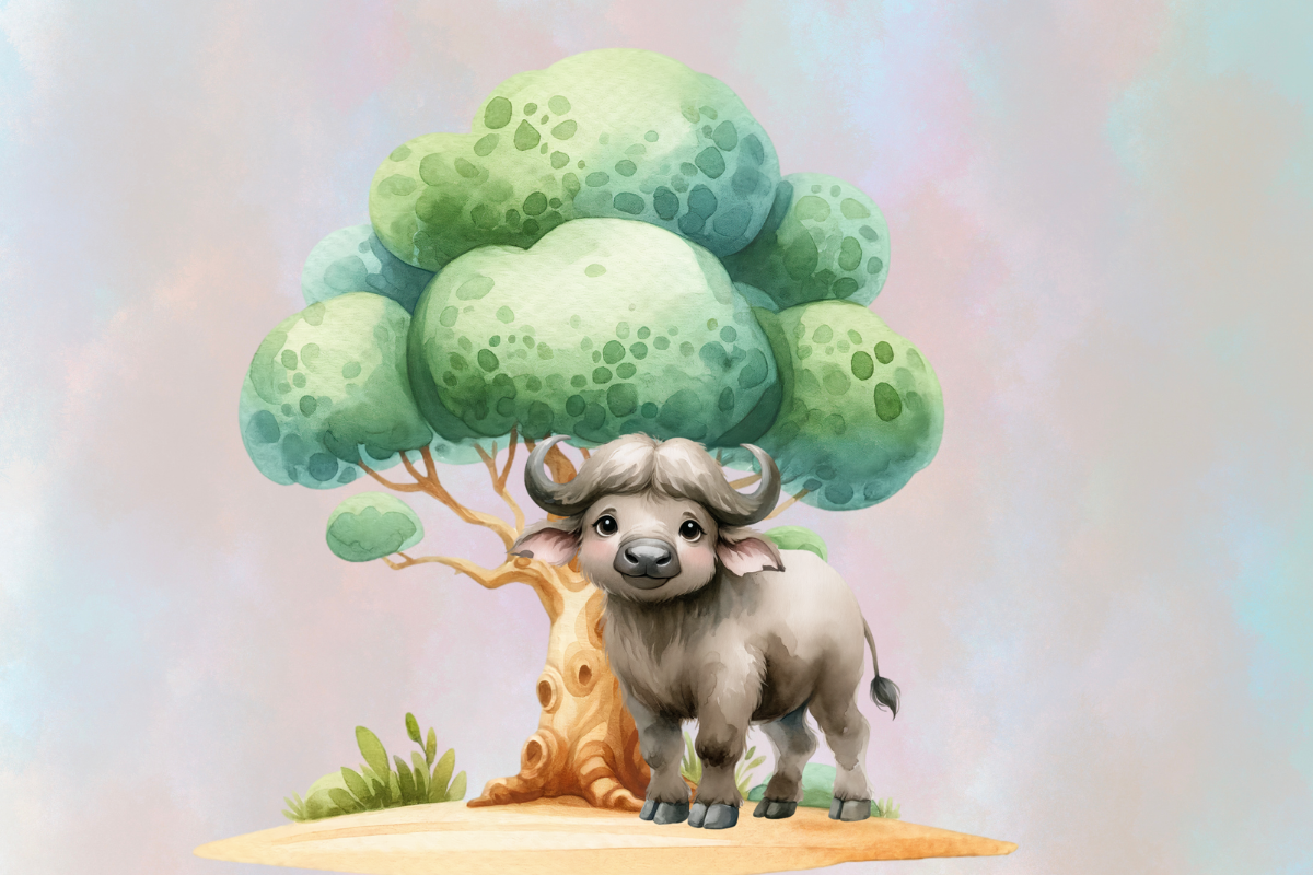 Watercolor Safari Animals Clipart, an Object Graphic by Agnesagraphic (ID 95) (Photo 12 of 12)
