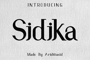 Sidika font, a Serif Font by artditiastd