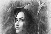 Pencil sketch photo effect, a Layer Style Add-On by Pixel Gallery (Thumbnail 6 of 6)