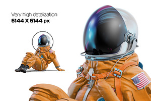 PSD Mockup 3D NASA Astronaut 41