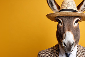 Surreal portrait of a donkey, an Animal Photo by MistyDay
