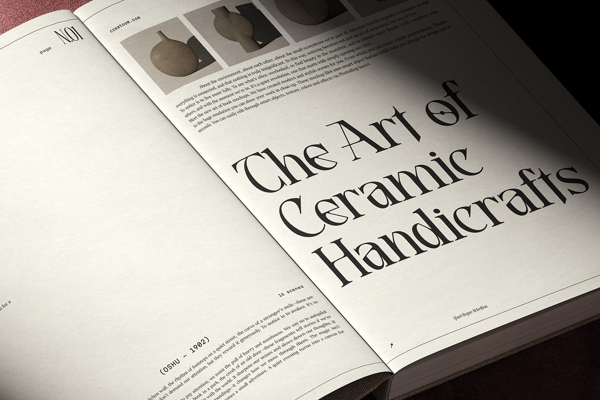Atteliora Elegant Serif Font, a Serif Font by Heinzel Std (Photo 7 of 13)