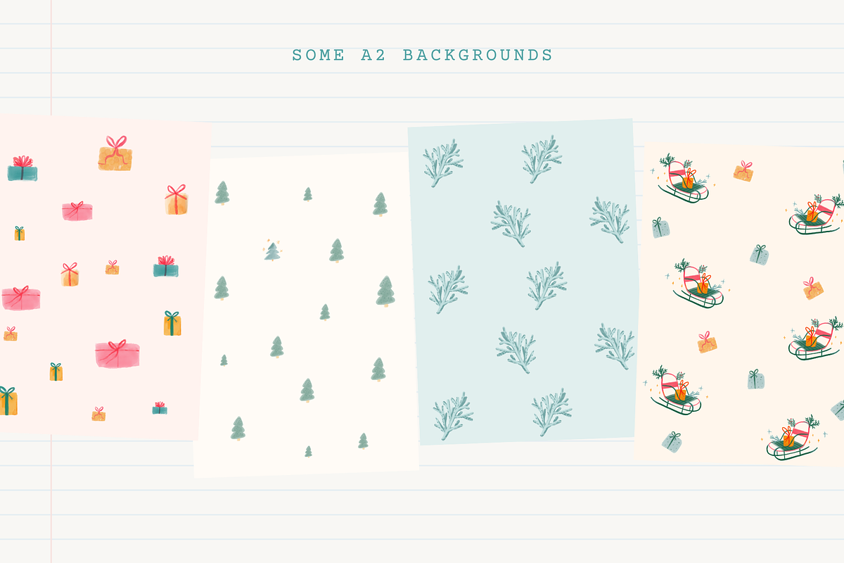 Hand Drawn Cozy Christmas Art, an Illustration by Anna's Creative Store (Photo 5 of 9)