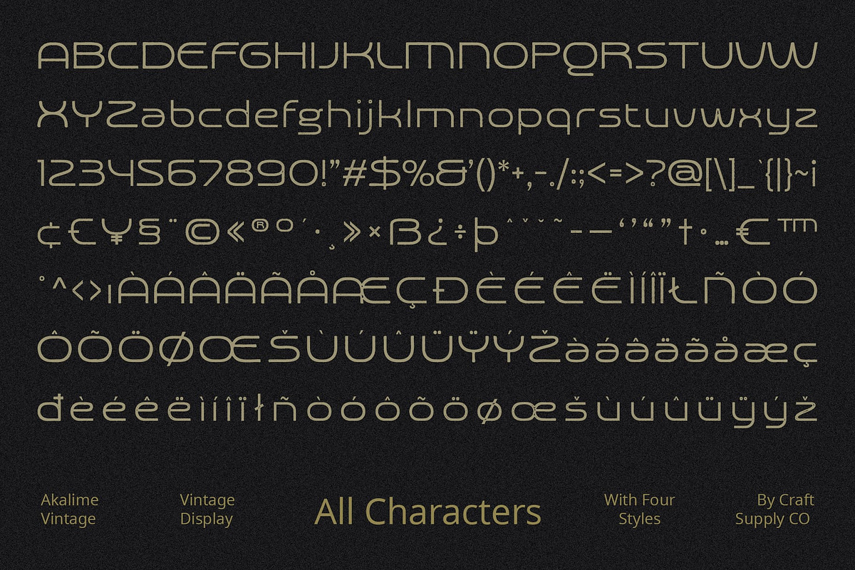 Akalime Vintage, a Sans Serif Font by Craft Supply Co. (Photo 3 of 8)