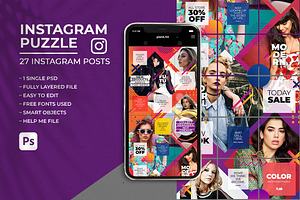 Color - Instagram Puzzle Feed