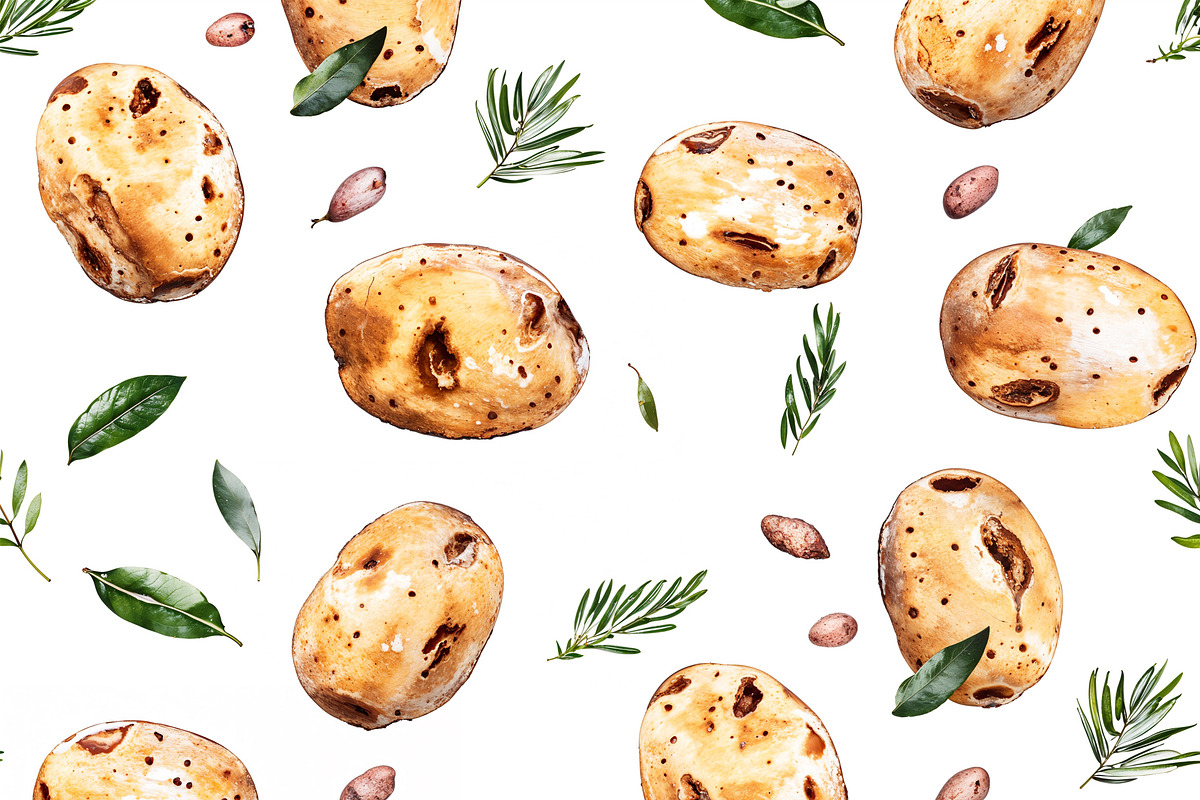 Set of 15 Seamless Vegetable Pattern, a Decorative Illustration by Miss Patterns (Photo 5 of 16)