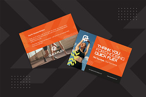 Quick Flex - Thank You Card, a Print Template by StreaksideStd