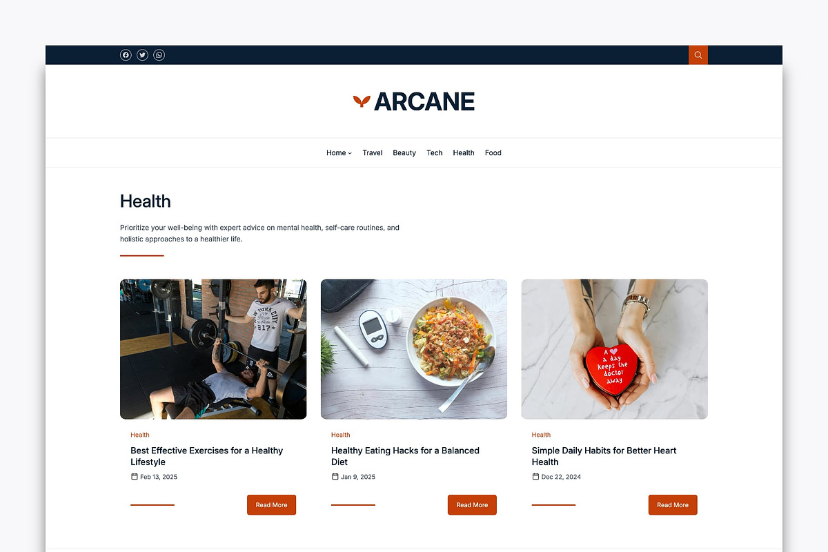 Lifestyle Blog WordPress Theme, a WordPress Template by DesignOrbital (Photo 2 of 3)
