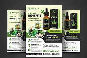 Hemp Product Flyer Templates, a Flyer Template by AfzaalGraphics