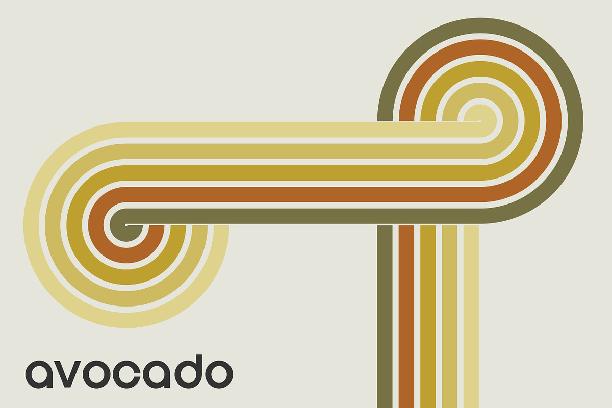 Retro Rainbow Stripes, an Object Graphic by Stellen Design (Photo 5 of 23)
