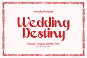 Wedding Destiny - Pretty Font, a Script Font by Airotype (Thumbnail 1 of 10)