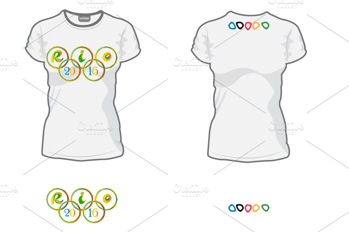 Olympic rings, Rio 2016, a Sport Illustration by pashigorov