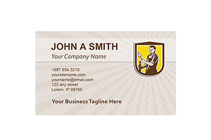 Business Card Template Mason Masonry