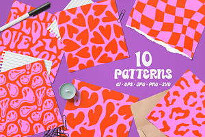 Valentine's Day Patterns, a Pattern Graphic by Dedraw Studio