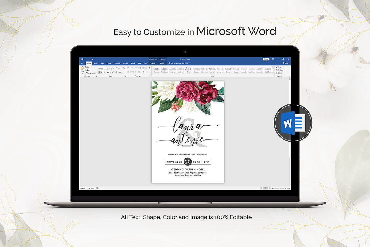 Wedding Invitation Template preview 7