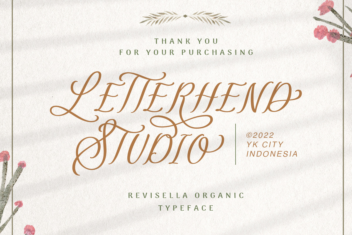 Revisella Typeface, a Script Font by Letterhend Studio (Photo 9 of 9)