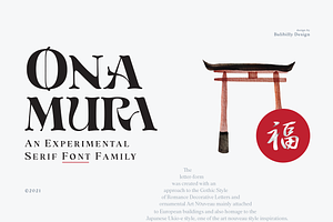 Onamura - Experimental Japan Font, a Handwritten Font by Balibilly Design
