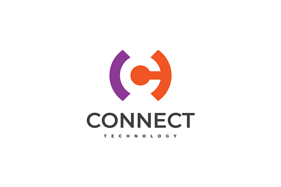 Connect Letter C Logo Design