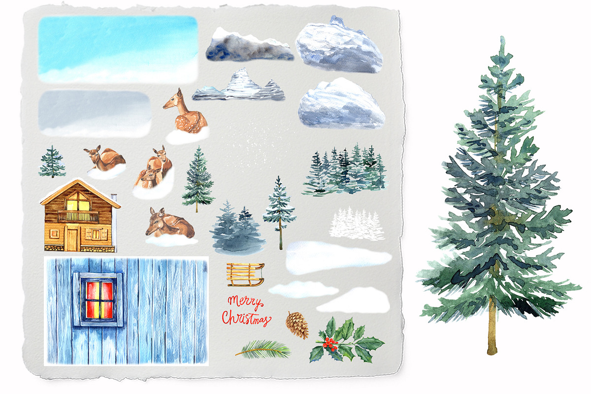 Winter Forest, an Animal Illustration by JennyColorArt (Photo 4 of 6)
