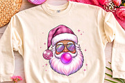 Retro Pink Santa Claus PNG Clipart, a Seasonal Illustration by CrexoraLab (Thumbnail 3 of 4)