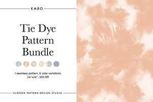 Bohemian Tie Dye Pattern Bundle