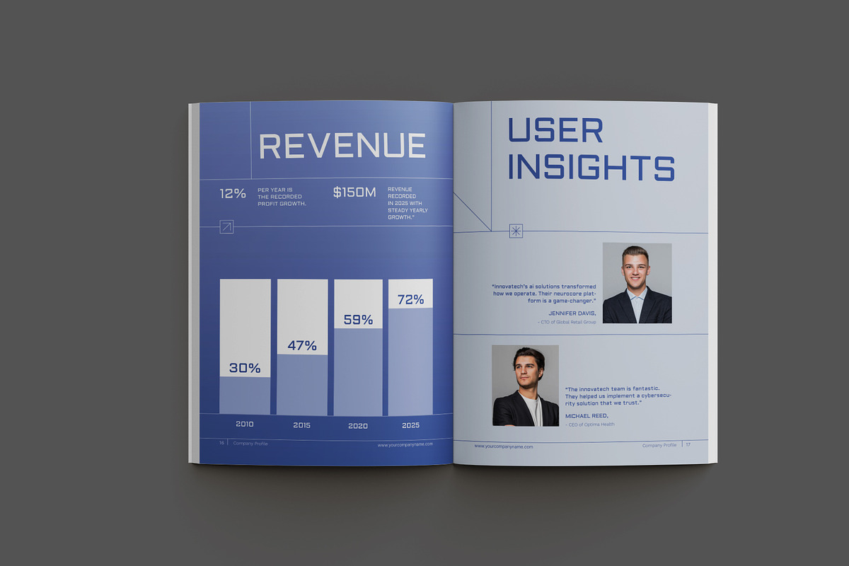 Gradient Minimalist Company Profile, a Brochure Template by Neermana (Photo 10 of 12)
