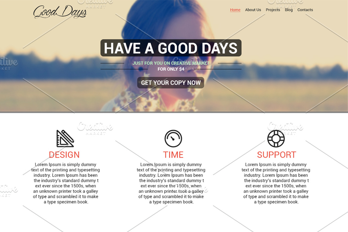Good Days, a Websites & App Template by Marko Banovic (Photo 2 of 4)