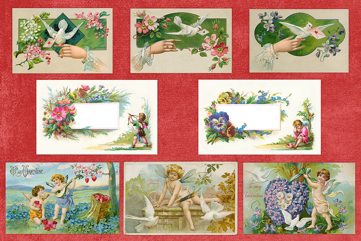 Vintage Valentine Illustrations, an Illustration by French Kiss Collections (Photo 6 of 13)