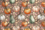 Autumn Pumpkins Seamless Pattern, a Pattern Graphic by Kreeya Art Shop (Thumbnail 2 of 12)
