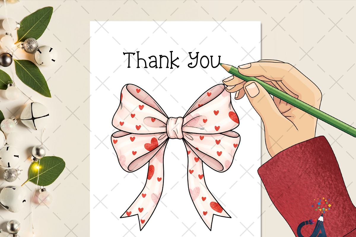 Coquette Valentine Heart Bow Png, an Illustration by Creative Art (Photo 2 of 6)