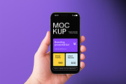Holding iPhone 17 Pro Max Mockup, an iPhone Mockup by RamStudio2 (Thumbnail 5 of 11)
