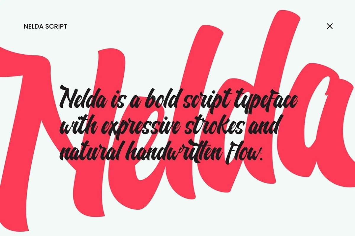 Nelda Logotype, a Script Font by ShowUp! Studio (Photo 3 of 12)
