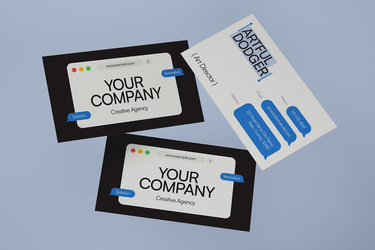 Company Business Card, a Business Card Template by graphicook (Photo 2 of 3)