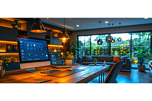 Displaying an online home automation, a Technology Photo by ZinetroN