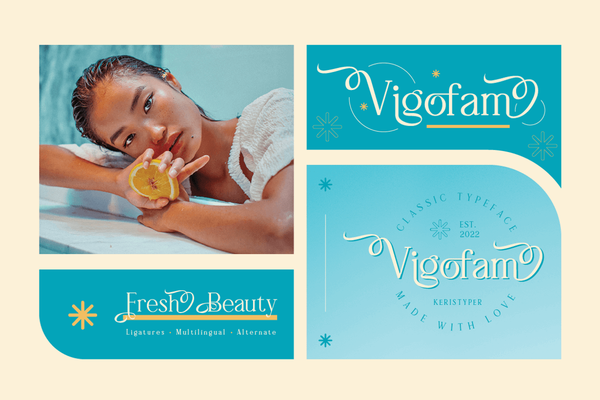 Vigofam, a Serif Font by kerismaker (Photo 5 of 12)