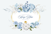 Airy Blue Watercolor Collection, an Object Graphic by Kaleriia (Thumbnail 1 of 13)