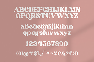 Peach Melon Retro Serif