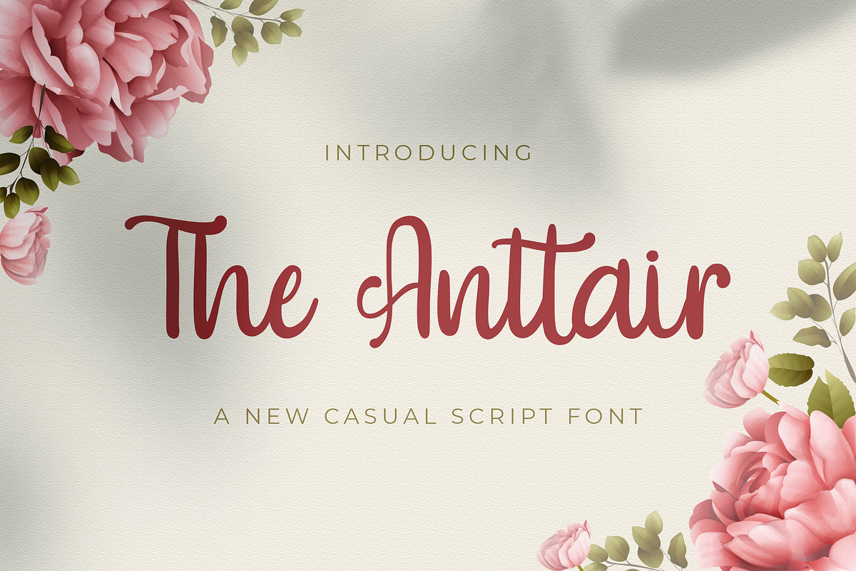 The Anttair - Handwritten Font, a Script Font by StringLabs (Photo 1 of 9)
